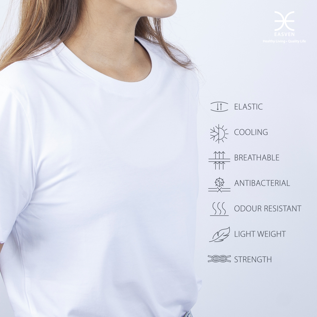 EASVEN’s ComfyWear - TENCEL™ Modal Blended T-Shirt For Your All Time Needs