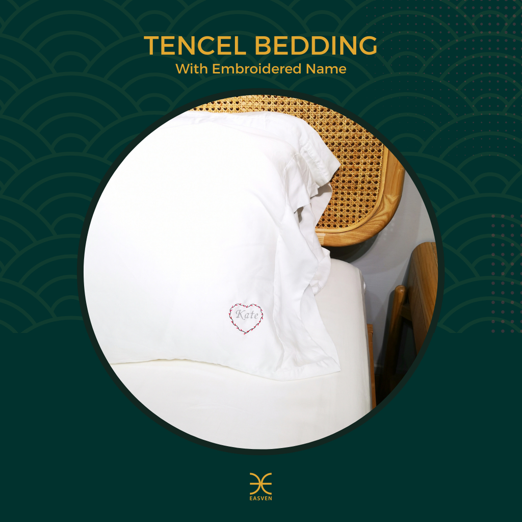 Tencel Bedding with Embroidered Name - EASVEN