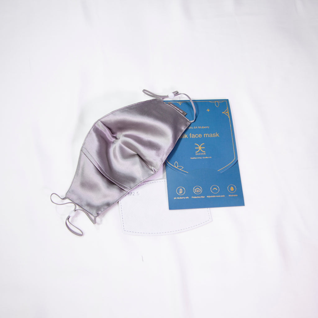 MULBERRY SILK FACE MASK - EASVEN